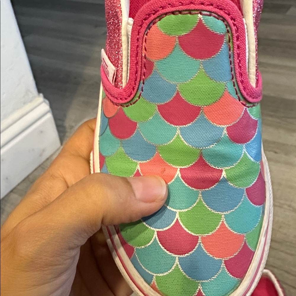 VANS mermaid sparkle slip ons - Picture 4 of 6